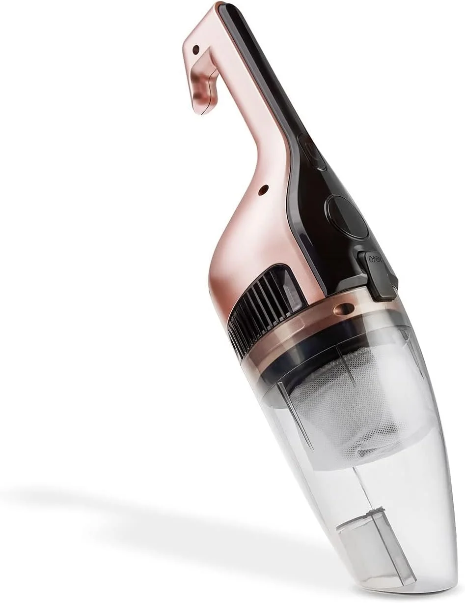 جاروبرقی دستی عمودی با فیلتر EPA، مخزن گرد و غبار 1 لیتری، لوازم خانگی مدرن با کیفیت (رزگلد) جاروبرقی دستی عمودی با فیلتر EPA، مخزن گرد و غبار 1 لیتری، لوازم خانگی مدرن با کیفیت (رزگلد)