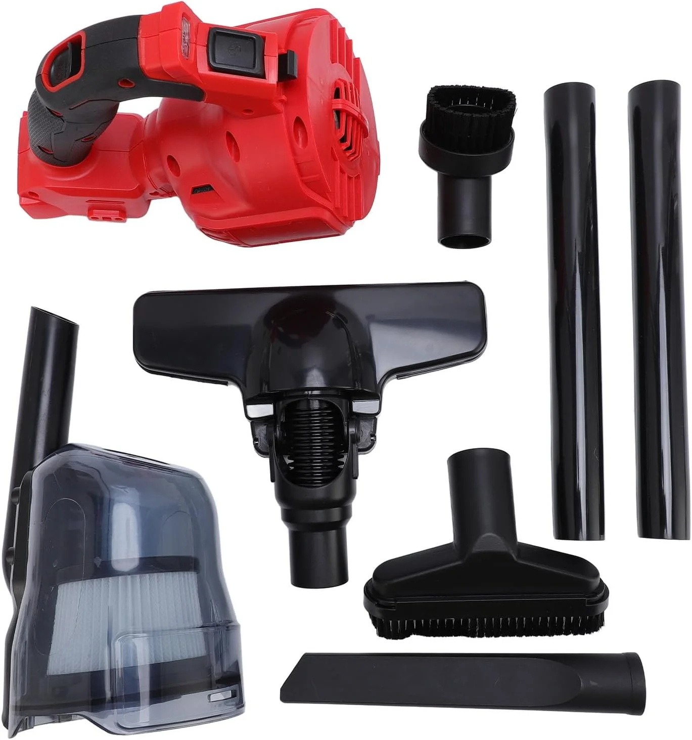 جاروبرقی بدون سیم ViaGasaFamido 18 -V، مکش قدرتمند، لوازم جانبی پویا، فیلتر قابل شستشو، اندازه جمع و جور، جنس ABS، برای باتری لیتیوم یونی 18 ولت جاروبرقی بدون سیم ViaGasaFamido 18 -V، مکش قدرتمند، لوازم جانبی پویا، فیلتر قابل شستشو، اندازه جمع و جور، جنس ABS، برای باتری لیتیوم یونی 18 ولت