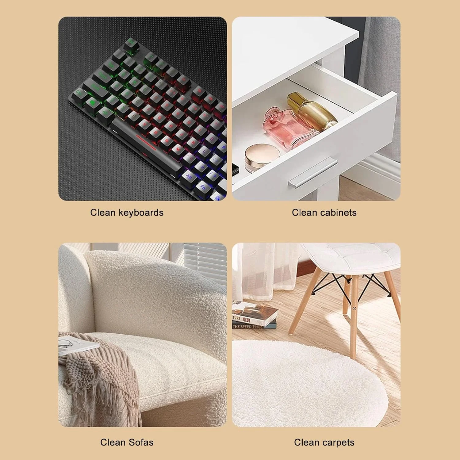 جاروبرقی عصایی شارژی Vomeko، مکش قدرتمند، برس چرخشی 270 درجه، فیلتر قابل شستشو 10000PA، جاروبرقی خانگی برای ماشین، خانه، دفتر، موی حیوانات خانگی جاروبرقی عصایی شارژی Vomeko، مکش قدرتمند، برس چرخشی 270 درجه، فیلتر قابل شستشو 10000PA، جاروبرقی خانگی برای ماشین، خانه، دفتر، موی حیوانات خانگی