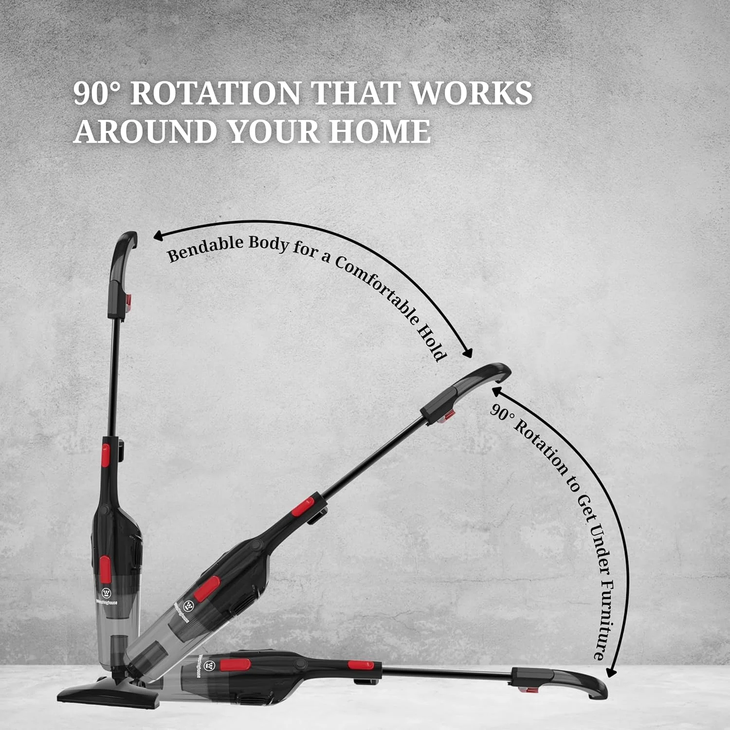 جاروبرقی عصایی 3 در 1 وستینگهاوس آمریکا - مشکی - 600 وات ایستاده و دستی - مکش 17Kpa، طراحی سبک، ظرفیت گرد و غبار 1.2 لیتری (نسخه امارات) جاروبرقی عصایی 3 در 1 وستینگهاوس آمریکا - مشکی - 600 وات ایستاده و دستی - مکش 17Kpa، طراحی سبک، ظرفیت گرد و غبار 1.2 لیتری (نسخه امارات)