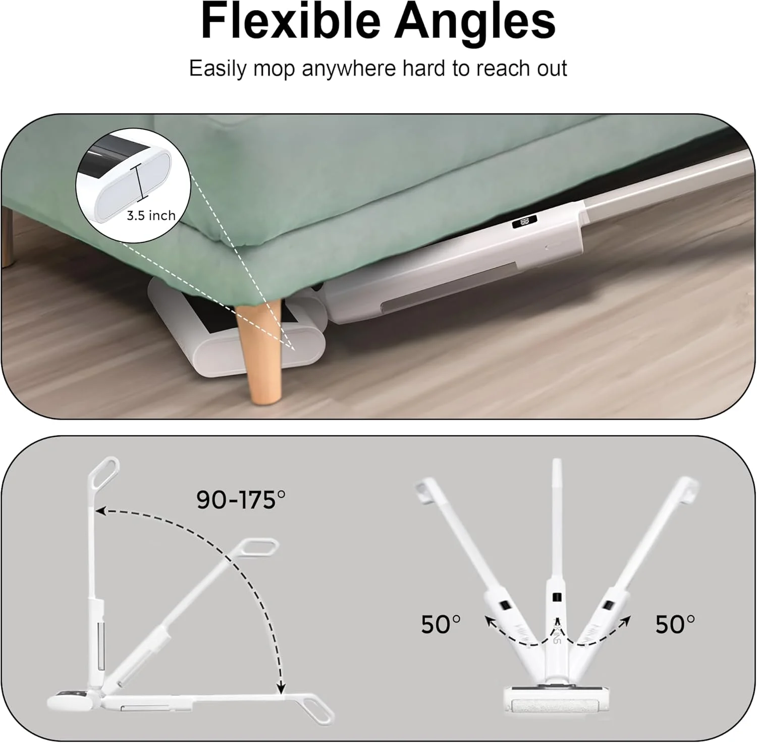 جاروبرقی شارژی تر و خشک با قدرت 20 وات - دارای دو مخزن آب، عملکرد خود تمیز شونده و 40-60 دقیقه زمان کارکرد - باتری 2600 میلی آمپر ساعتی - ایده آل برای موی حیوانات خانگی و سطوح سخت