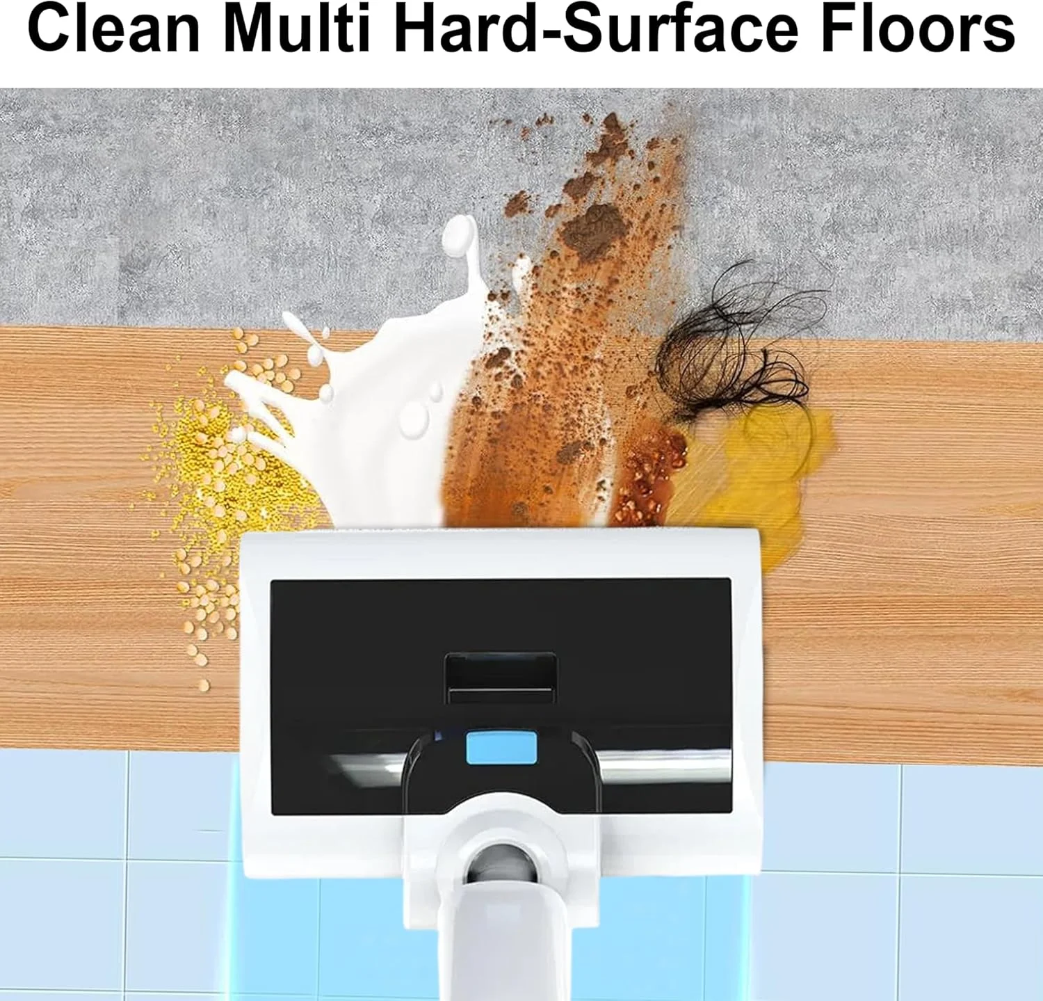 جاروبرقی شارژی تر و خشک با قدرت 20 وات - دارای دو مخزن آب، عملکرد خود تمیز شونده و 40-60 دقیقه زمان کارکرد - باتری 2600 میلی آمپر ساعتی - ایده آل برای موی حیوانات خانگی و سطوح سخت