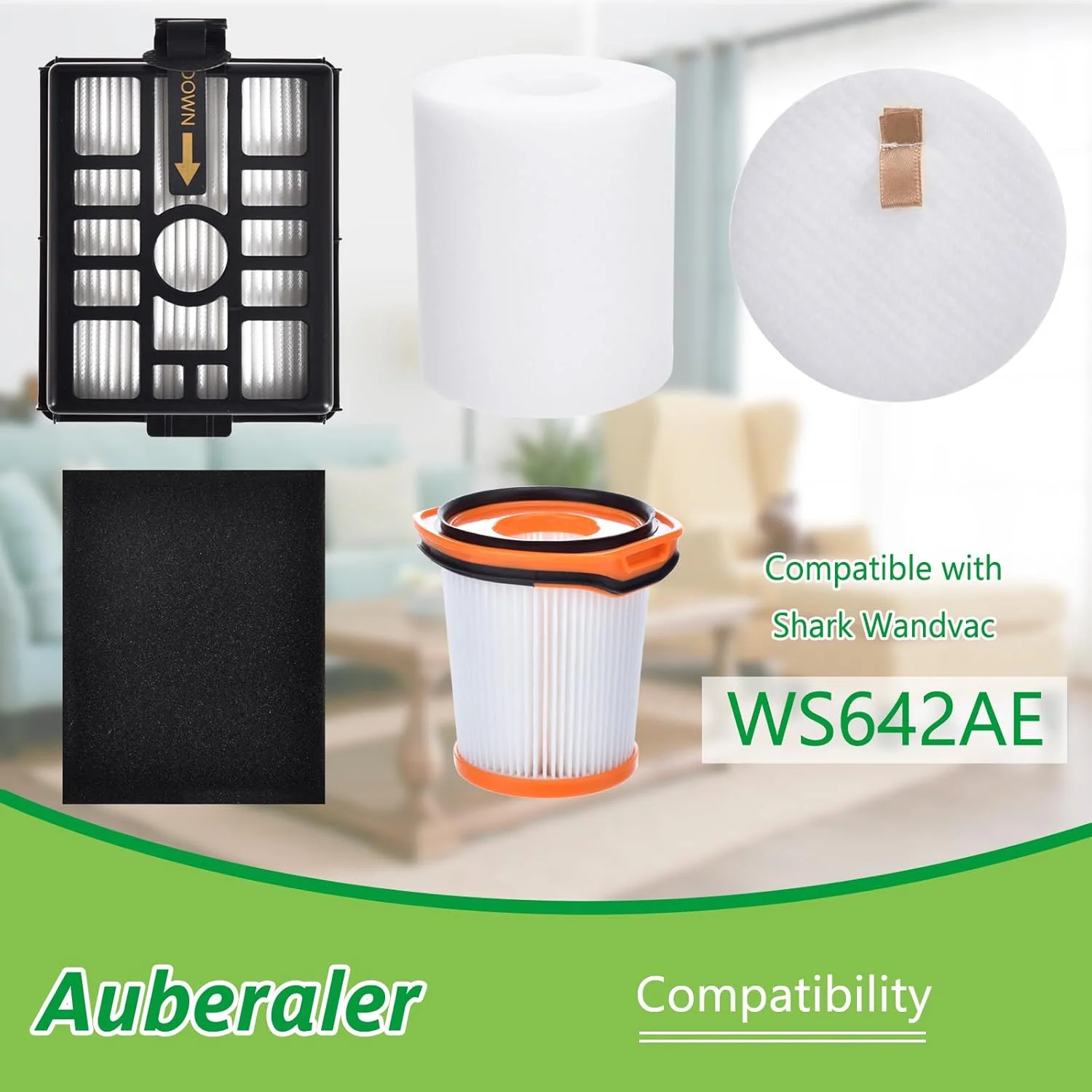 کیت فیلتر WS642AE برای جاروبرقی عصایی شارژی سبک وزن و قدرتمند Shark Wandvac System مدل WS640AE WS642AE (شامل 3 فیلتر پس از موتور پایه خود تخلیه شونده + 3 فیلتر فوم و نمدی + 1 فیلتر پارچه ای) کیت فیلتر WS642AE برای جاروبرقی عصایی شارژی سبک وزن و قدرتمند Shark Wandvac System مدل WS640AE WS642AE (شامل 3 فیلتر پس از موتور پایه خود تخلیه شونده + 3 فیلتر فوم و نمدی + 1 فیلتر پارچه ای)