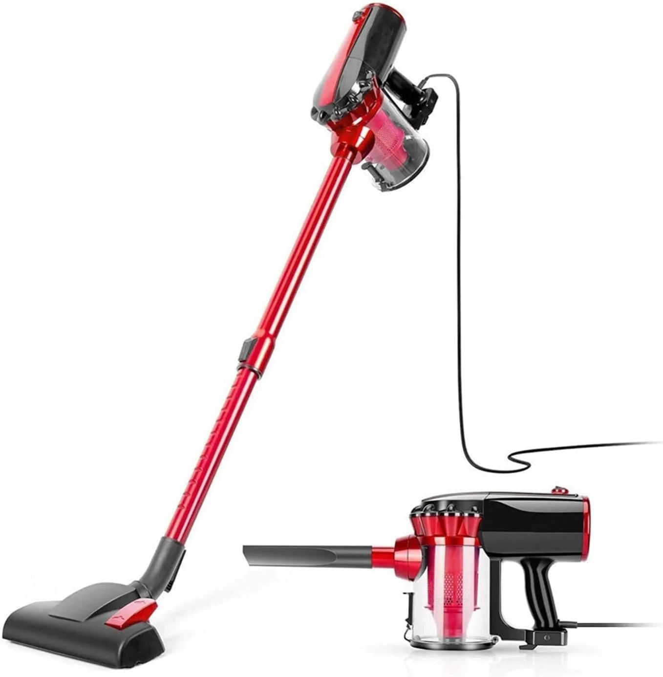 جاروبرقی خانگی WRFTTCRR، جاروبرقی قدرتمند 4 در 1، جاروبرقی عصایی برای کف سخت، فیلترهای HEPA، جاروبرقی قابل حمل (Hortel,UK) جاروبرقی خانگی WRFTTCRR، جاروبرقی قدرتمند 4 در 1، جاروبرقی عصایی برای کف سخت، فیلترهای HEPA، جاروبرقی قابل حمل (Hortel,UK)