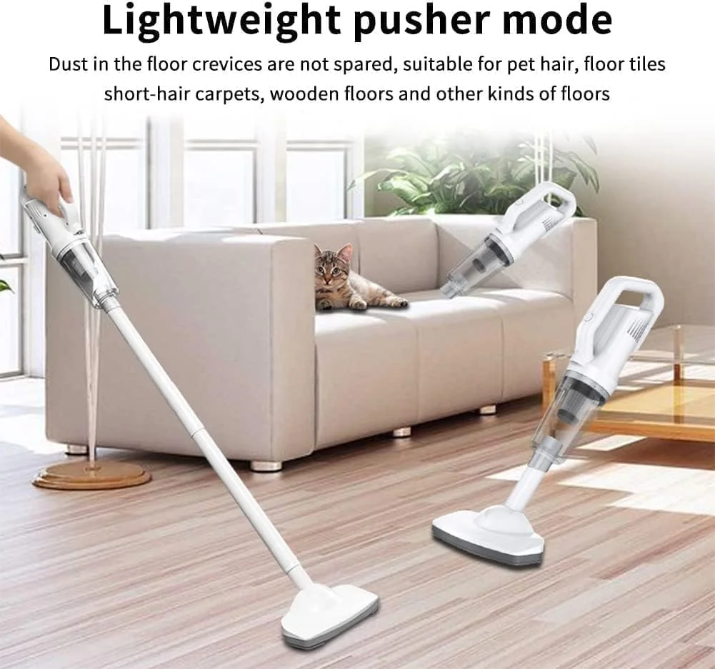 جاروبرقی عصایی شارژی ورلدترونیکس با چراغ LED - سبک وزن، مناسب برای کف سخت، فرش، موی حیوانات خانگی، ماشین، خانه، نگهداری آسان، فیلتر قابل شستشو جاروبرقی عصایی شارژی ورلدترونیکس با چراغ LED - سبک وزن، مناسب برای کف سخت، فرش، موی حیوانات خانگی، ماشین، خانه، نگهداری آسان، فیلتر قابل شستشو