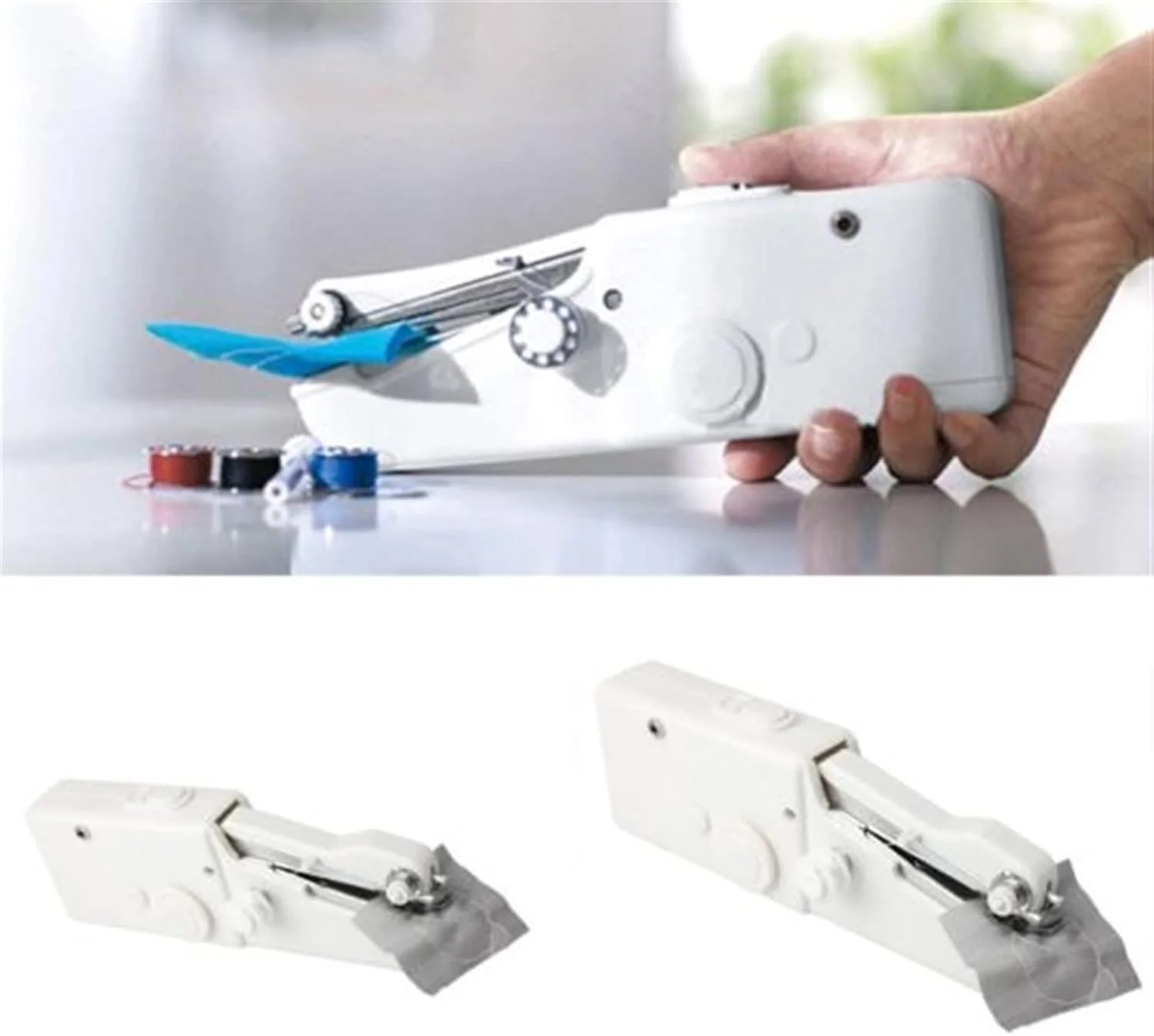 چرخ خیاطی برقی قابل حمل بی سیم دستی لبه دوزی