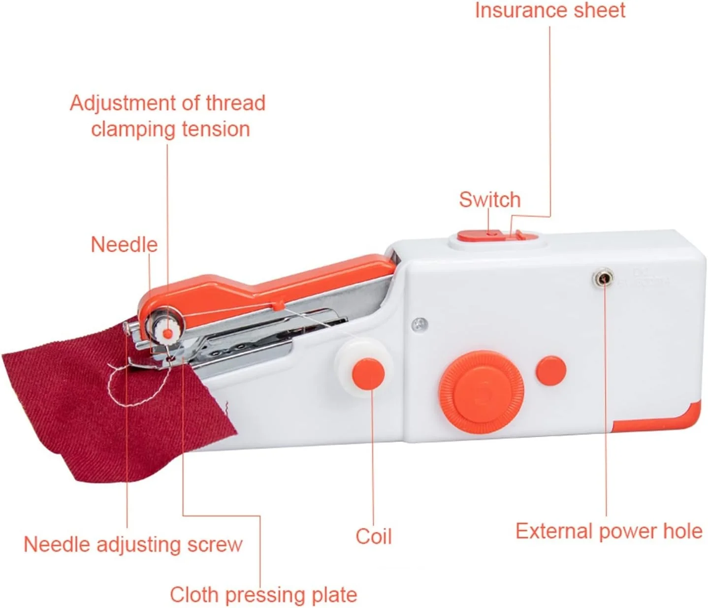 چرخ خیاطی YHUAEE خانگی دستی، چرخ خیاطی تمام اتوماتیک تعمیر مینی قابل حمل چرخ خیاطی YHUAEE خانگی دستی، چرخ خیاطی تمام اتوماتیک تعمیر مینی قابل حمل