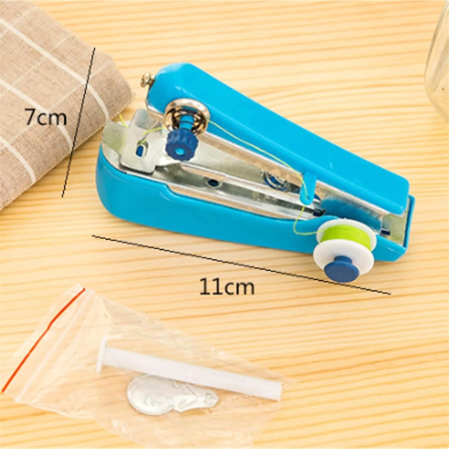 چرخ خیاطی YHUAEE، 1 عدد چرخ خیاطی دستی کوچک قابل حمل، ابزار خیاطی دستی، ابزار خیاطی سریع پارچه و لباس چرخ خیاطی YHUAEE، 1 عدد چرخ خیاطی دستی کوچک قابل حمل، ابزار خیاطی دستی، ابزار خیاطی سریع پارچه و لباس