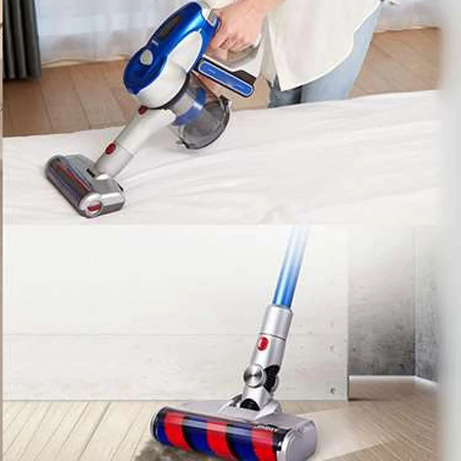 جاروبرقی بی سیم قابل حمل YHUAEE برای منزل، جاروبرقی با قدرت مکش و ظروف قابل جابجایی، لوازم خانگی هوشمند جاروبرقی بی سیم قابل حمل YHUAEE برای منزل، جاروبرقی با قدرت مکش و ظروف قابل جابجایی، لوازم خانگی هوشمند