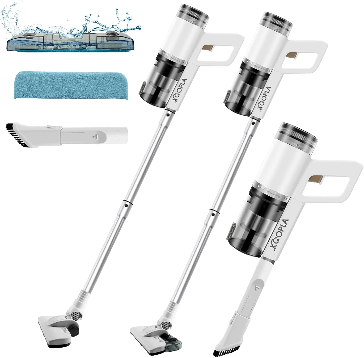 جاروبرقی عصایی Xoopla، جاروبرقی و تی دو منظوره سیمی مرطوب و خشک با مکش قدرتمند 800 واتی 24Kpa، جاروبرقی دستی سبک و کم صدا برای تمیز کردن چوب سخت، کاشی، مرمر و فرش جاروبرقی عصایی Xoopla، جاروبرقی و تی دو منظوره سیمی مرطوب و خشک با مکش قدرتمند 800 واتی 24Kpa، جاروبرقی دستی سبک و کم صدا برای تمیز کردن چوب سخت، کاشی، مرمر و فرش