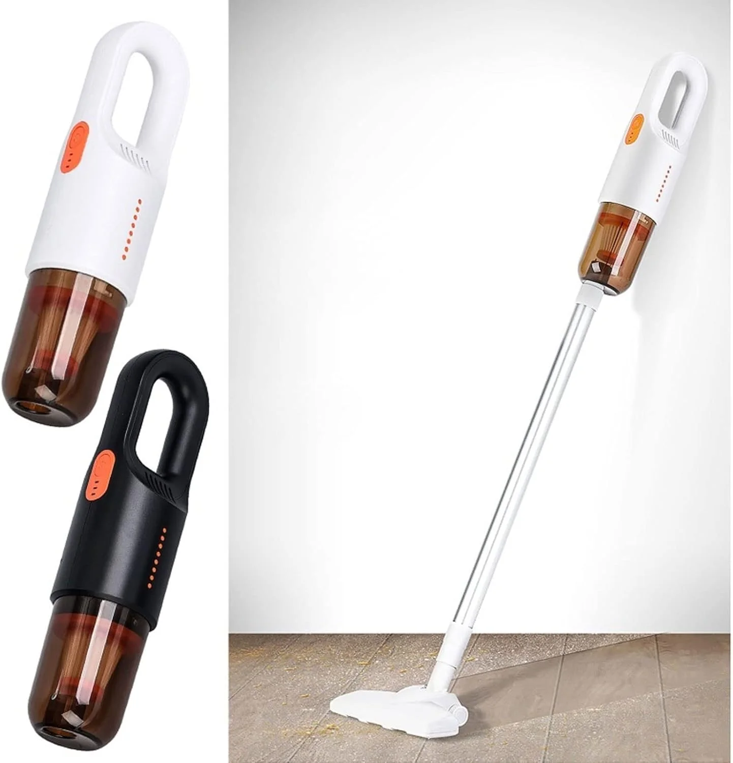 جاروبرقی چند منظوره قابل حمل بی سیم برای منزل، جاروبرقی ربات، جاروبرقی خودرو و منزل، 8000PA، تی برقی با مکش قوی برای تمیز کردن مرطوب و خشک (سفید) جاروبرقی چند منظوره قابل حمل بی سیم برای منزل، جاروبرقی ربات، جاروبرقی خودرو و منزل، 8000PA، تی برقی با مکش قوی برای تمیز کردن مرطوب و خشک (سفید)