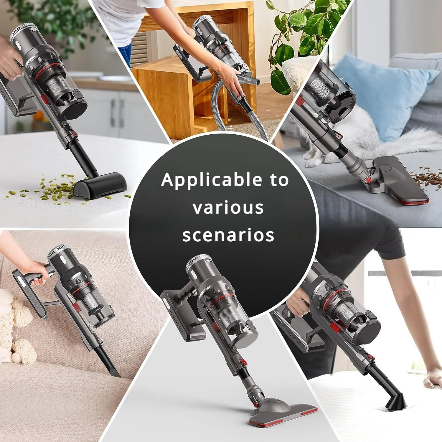 جاروبرقی عصایی XISICIAO، جاروبرقی عصایی دستی سیم دار 4 متری، جاروبرقی مخزنی سایکلونیک 1400 واتی برای کف سخت/فرش/موهای حیوانات خانگی، فیلتراسیون 5 مرحله ای (توجه: نسخه بی سیم نیست) جاروبرقی عصایی XISICIAO، جاروبرقی عصایی دستی سیم دار 4 متری، جاروبرقی مخزنی سایکلونیک 1400 واتی برای کف سخت/فرش/موهای حیوانات خانگی، فیلتراسیون 5 مرحله ای (توجه: نسخه بی سیم نیست)