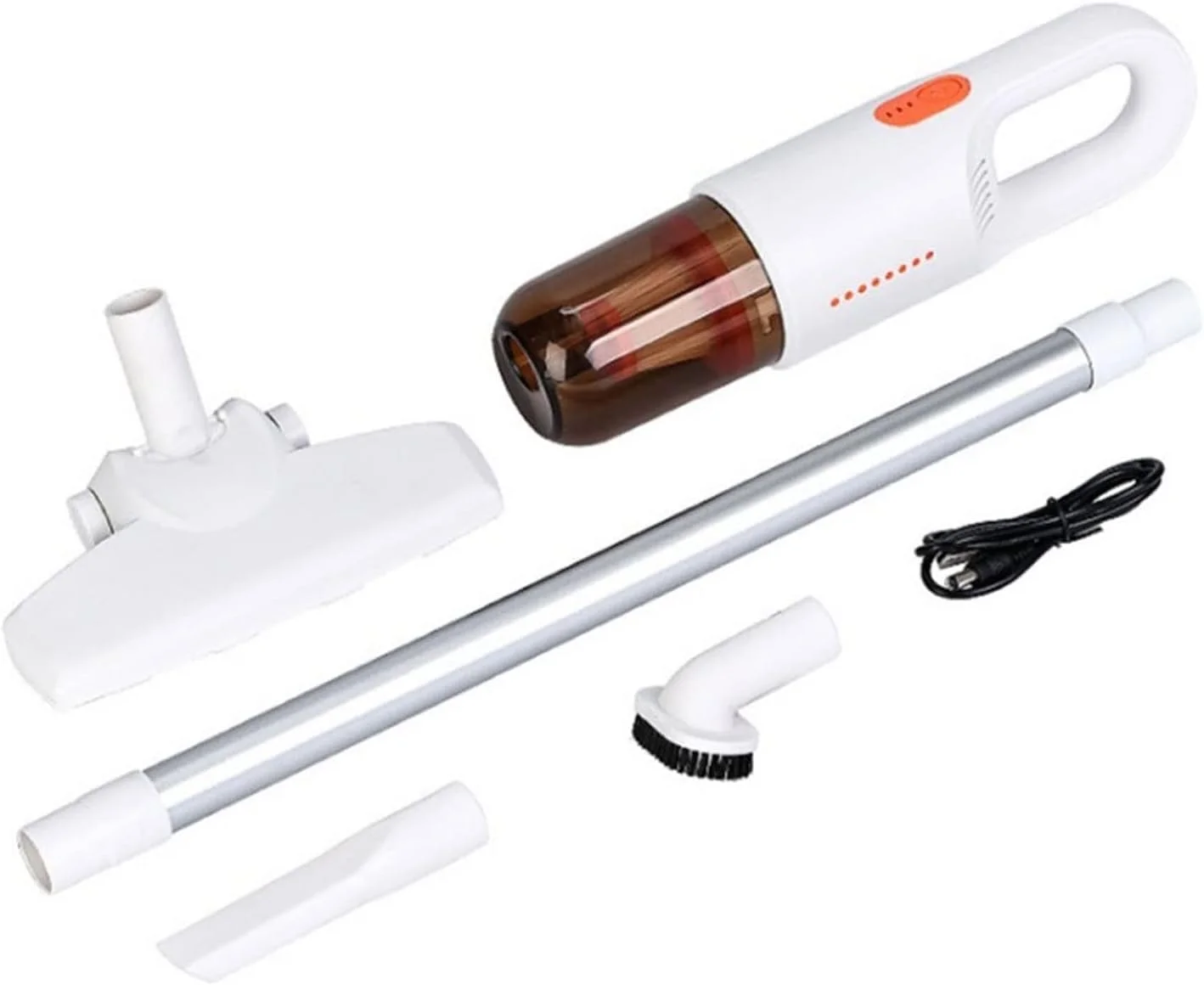 جاروبرقی چند منظوره قابل حمل بی سیم برای منزل، جاروبرقی ربات، جاروبرقی خودرو و منزل، 8000PA، تی برقی با مکش قوی برای تمیز کردن مرطوب و خشک (سفید) جاروبرقی چند منظوره قابل حمل بی سیم برای منزل، جاروبرقی ربات، جاروبرقی خودرو و منزل، 8000PA، تی برقی با مکش قوی برای تمیز کردن مرطوب و خشک (سفید)