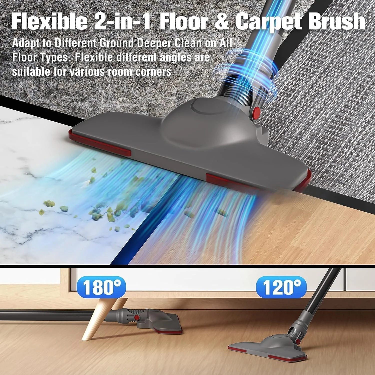 جاروبرقی عصایی XISICIAO، جاروبرقی عصایی دستی سیم دار 4 متری، جاروبرقی مخزنی سایکلونیک 1400 واتی برای کف سخت/فرش/موهای حیوانات خانگی، فیلتراسیون 5 مرحله ای (توجه: نسخه بی سیم نیست) جاروبرقی عصایی XISICIAO، جاروبرقی عصایی دستی سیم دار 4 متری، جاروبرقی مخزنی سایکلونیک 1400 واتی برای کف سخت/فرش/موهای حیوانات خانگی، فیلتراسیون 5 مرحله ای (توجه: نسخه بی سیم نیست)