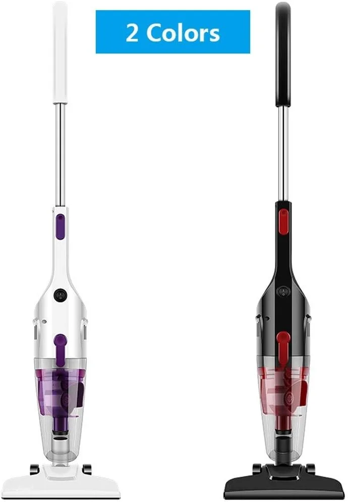 جاروبرقی عصایی سبک وزن 2 در 1 با سیم با قدرت مکش قوی 15Kpa برای فرش و موی حیوانات خانگی (سفید) جاروبرقی عصایی سبک وزن 2 در 1 با سیم با قدرت مکش قوی 15Kpa برای فرش و موی حیوانات خانگی (سفید)