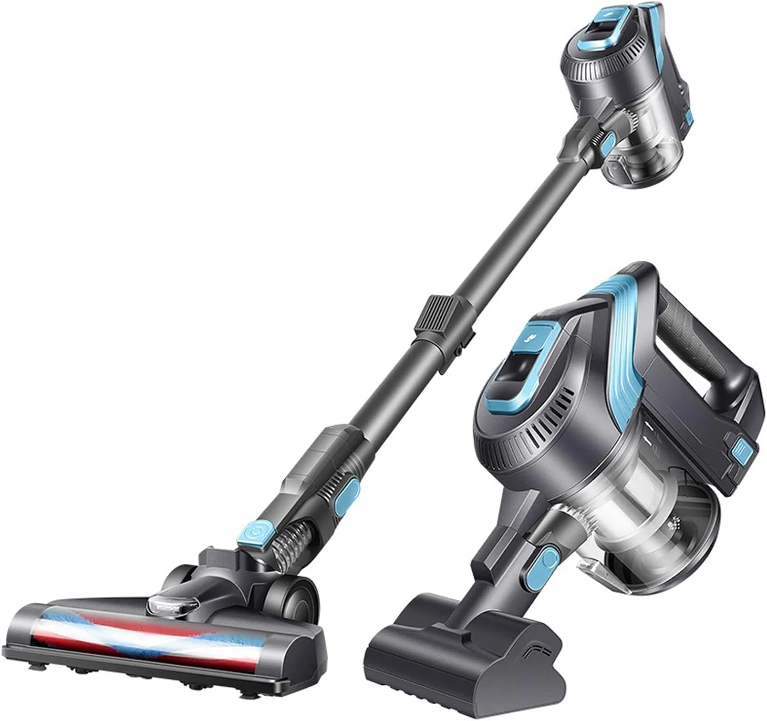 جاروبرقی عمودی با کیفیت بی سیم کم صدا، جمع کننده گرد و غبار قابل حمل جاروبرقی عمودی با کیفیت بی سیم کم صدا، جمع کننده گرد و غبار قابل حمل