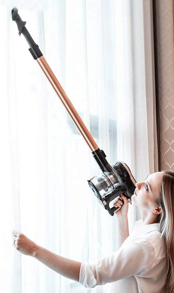 جاروبرقی خانگی بی سیم YHUAEE، موتور براشلس ارتقا یافته، جاروبرقی دستی با مکش قدرتمند برای خانه، کف سخت، فرش، ماشین و حیوانات خانگی جاروبرقی خانگی بی سیم YHUAEE، موتور براشلس ارتقا یافته، جاروبرقی دستی با مکش قدرتمند برای خانه، کف سخت، فرش، ماشین و حیوانات خانگی