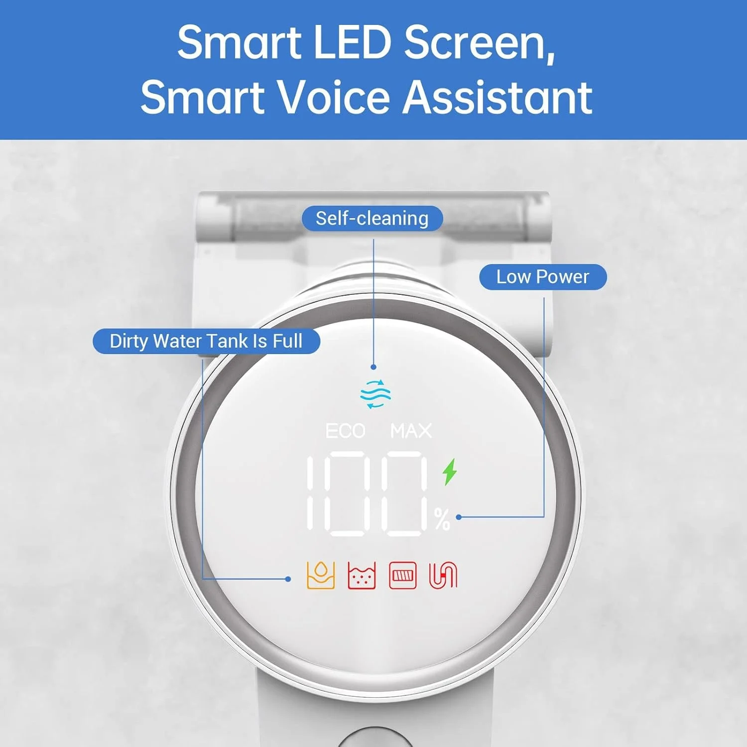 جاروبرقی خانگی YHUAEE نظافة فراغ مرطوب و خشک بی سیم هوشمند برای منزل، قابل حمل، خود تمیز شونده (EU) جاروبرقی خانگی YHUAEE نظافة فراغ مرطوب و خشک بی سیم هوشمند برای منزل، قابل حمل، خود تمیز شونده (EU)