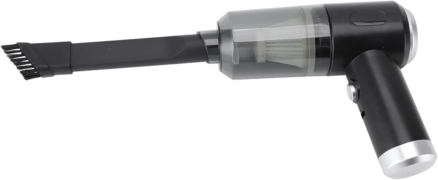 جاروبرقی دستی بیسیم فشرده Zerodis با قدرت بالای 7000PA و 50000 دور در دقیقه برای صفحه کلید کامپیوتر، جاروبرقی قابل حمل خودرو (مشکی) جاروبرقی دستی بیسیم فشرده Zerodis با قدرت بالای 7000PA و 50000 دور در دقیقه برای صفحه کلید کامپیوتر، جاروبرقی قابل حمل خودرو (مشکی)