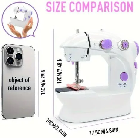 بهترین چرخ خیاطی 2024، کیت مبتدی 42 تکه، چرخ خیاطی چند منظوره قابل حمل 6 ولت برای مبتدیان با 4 طرح دوخت، چراغ، پدال پا بهترین چرخ خیاطی 2024، کیت مبتدی 42 تکه، چرخ خیاطی چند منظوره قابل حمل 6 ولت برای مبتدیان با 4 طرح دوخت، چراغ، پدال پا