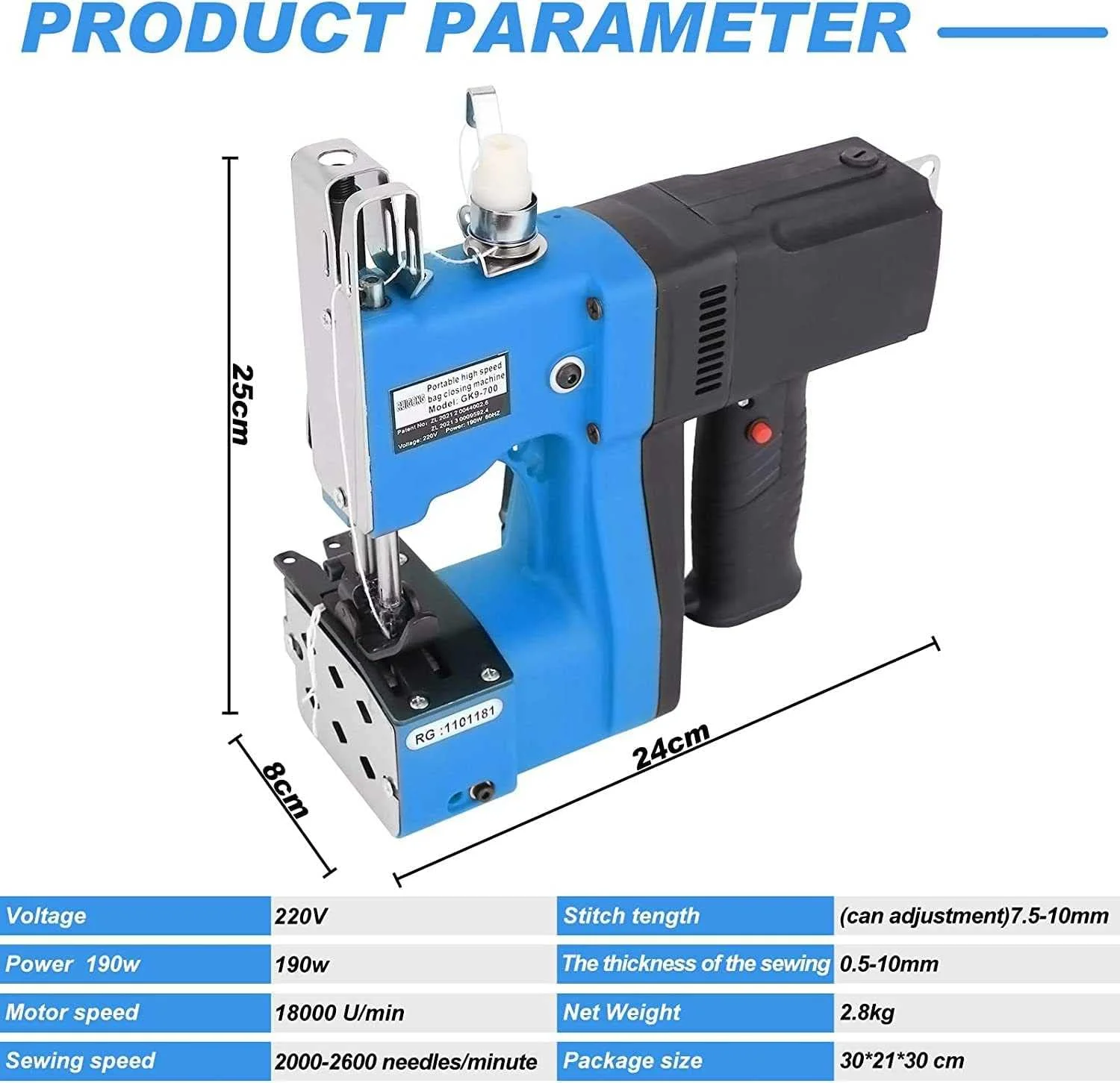دستگاه دوخت کیسه بافی اتوماتیک - دستگاه بخیه دستی قابل حمل برای کیسه برنج، کاغذ، کیسه های پلاستیکی - راه حل کارآمد بستن کیسه دستگاه دوخت کیسه بافی اتوماتیک - دستگاه بخیه دستی قابل حمل برای کیسه برنج، کاغذ، کیسه های پلاستیکی - راه حل کارآمد بستن کیسه