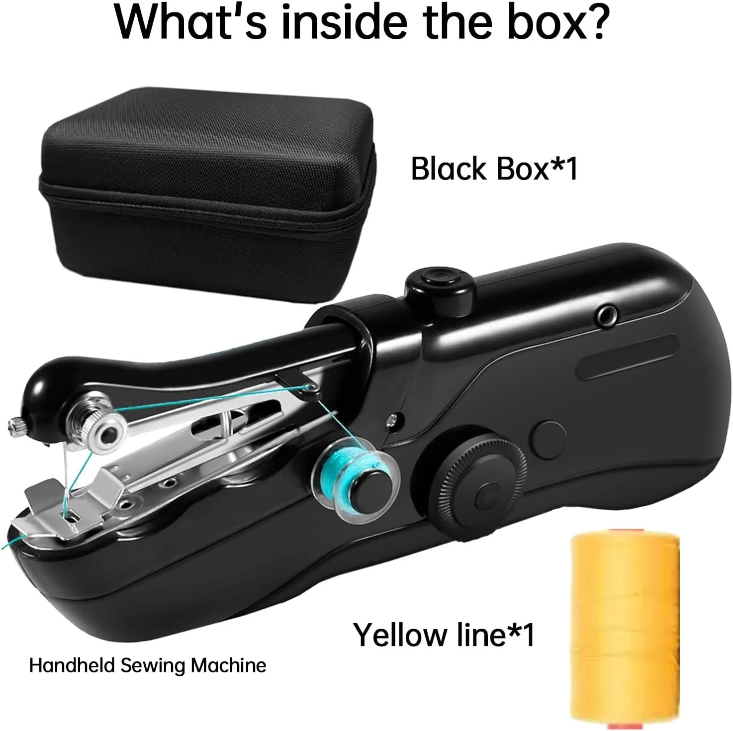 چرخ خیاطی دستی Aovly، کیت خیاطی مبتدی با محل نگهداری، دو حالت منبع تغذیه، سوئیچ الکتریکی، عملکرد ساده، چرخ خیاطی کوچک قابل حمل، چرخ خیاطی مبتدی (مشکی مات) چرخ خیاطی دستی Aovly، کیت خیاطی مبتدی با محل نگهداری، دو حالت منبع تغذیه، سوئیچ الکتریکی، عملکرد ساده، چرخ خیاطی کوچک قابل حمل، چرخ خیاطی مبتدی (مشکی مات)