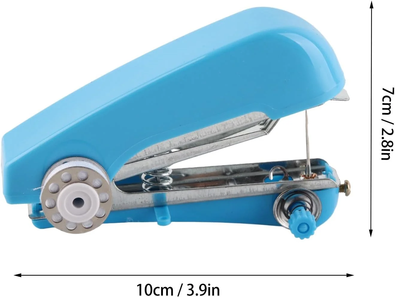 چرخ خیاطی دستی کوچک، چرخ خیاطی قابل حمل کوچک، چرخ خیاطی های پایه، دستگاه دوخت دستی کوچک برای مصارف خانگی - آبی