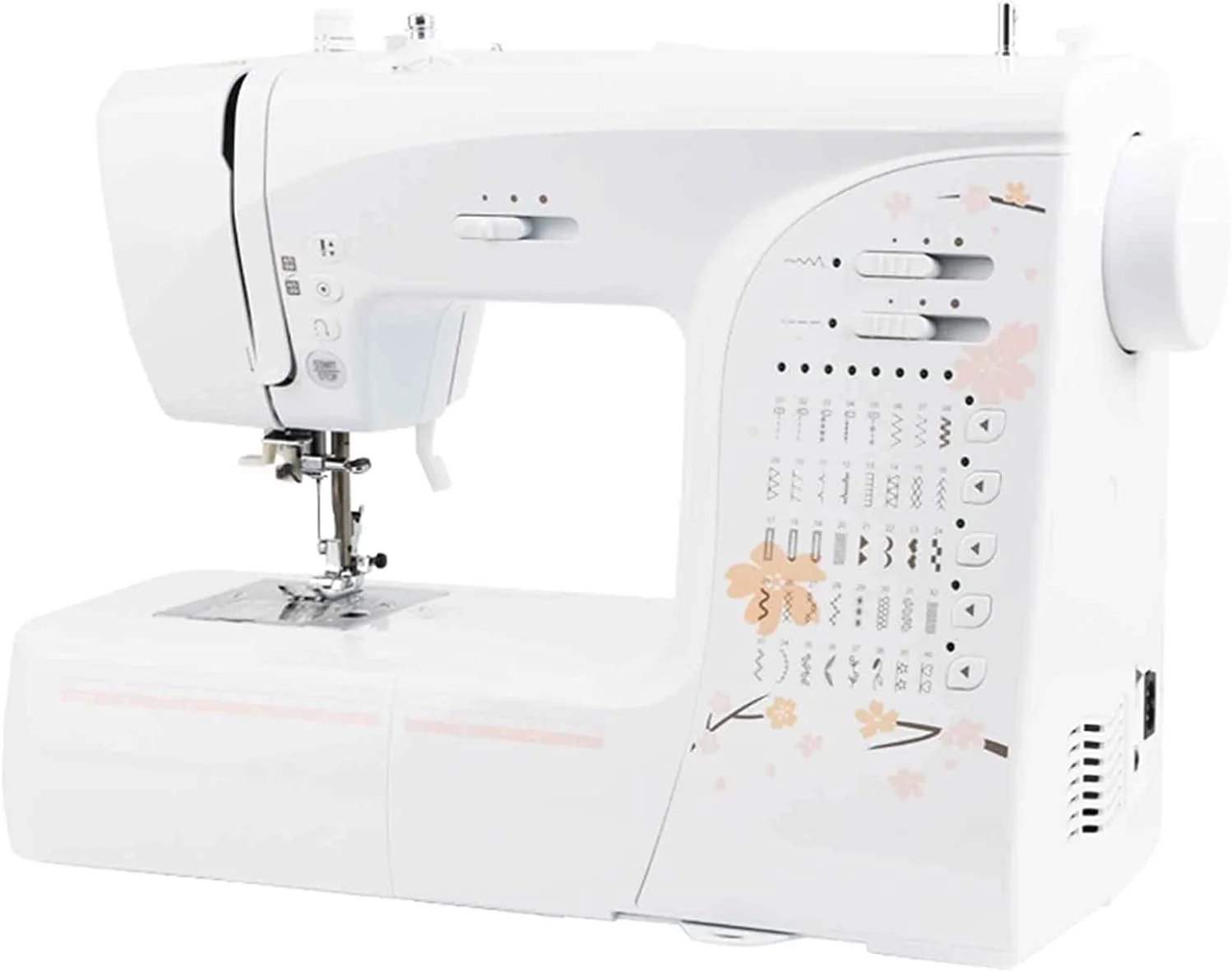 چرخ خیاطی BOREST با سوزن نخ کن اتوماتیک، چرخ خیاطی کوچک خانگی قابل حمل، 40 نوع دوخت، نخ کشی سریع، صفحه توسعه، نورپردازی LEC، لوازم جانبی مختلف LEOWE