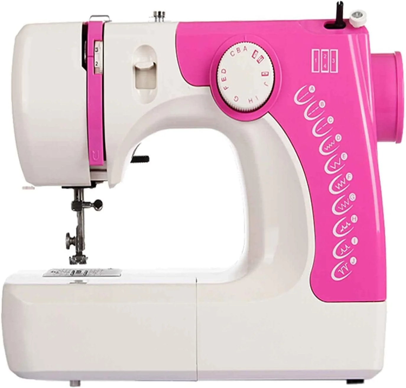 چرخ خیاطی BOREST برای مبتدیان، چرخ خیاطی برقی خانگی قابل حمل، ۱۱ نوع دوخت، چراغ های LED، پدال مناسب برای انواع پارچه LEOWE