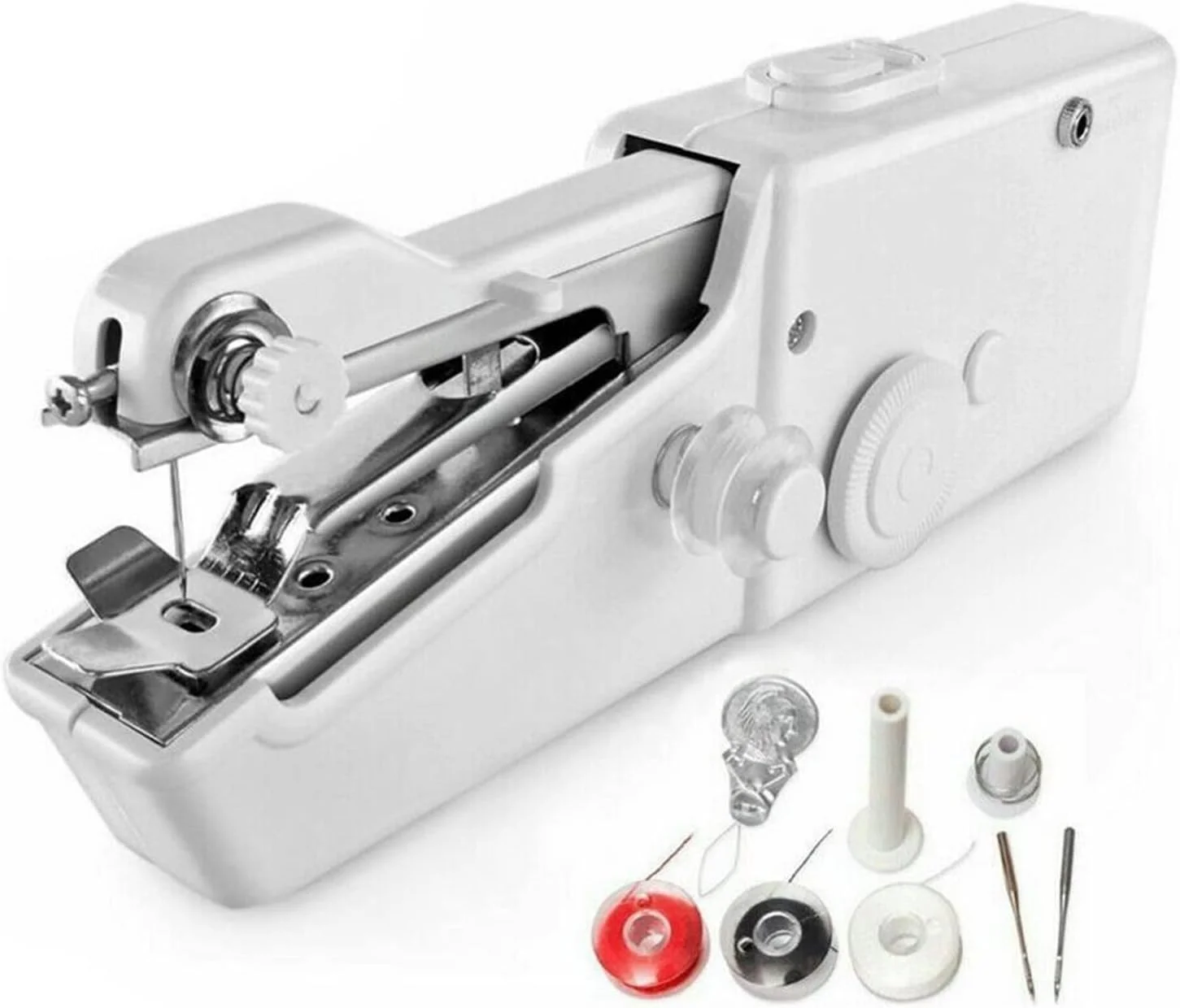 چرخ خیاطی قابل حمل دستی مینی سوزن نخ دوزی پارچه لباس چرخ خیاطی برقی