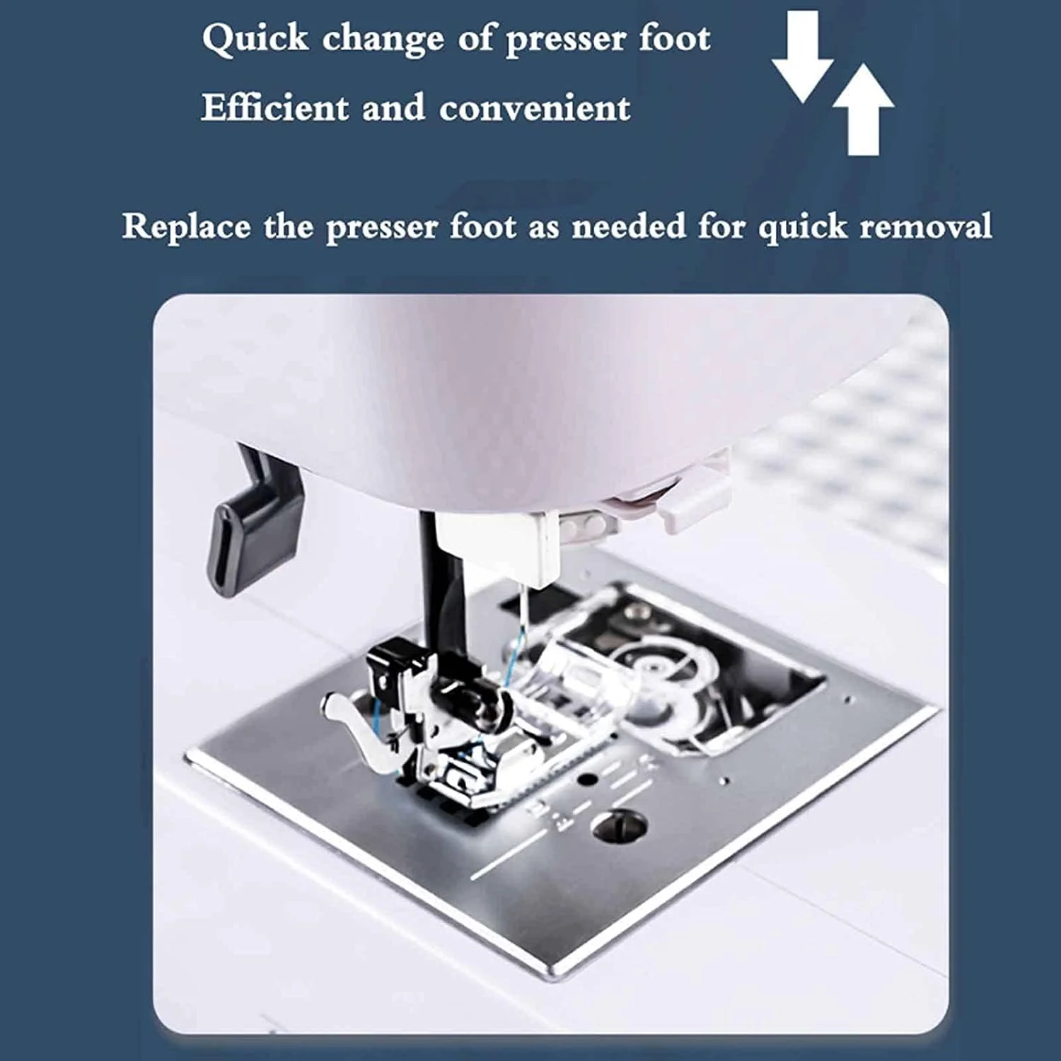 چرخ خیاطی الکترونیکی خانگی قابل حمل BOREST با 200 نوع دوخت، نمایشگر LCD، سه سطح قابل تنظیم، نخ کردن اتوماتیک، چراغ شب LED و لوازم جانبی مختلف LEOWE