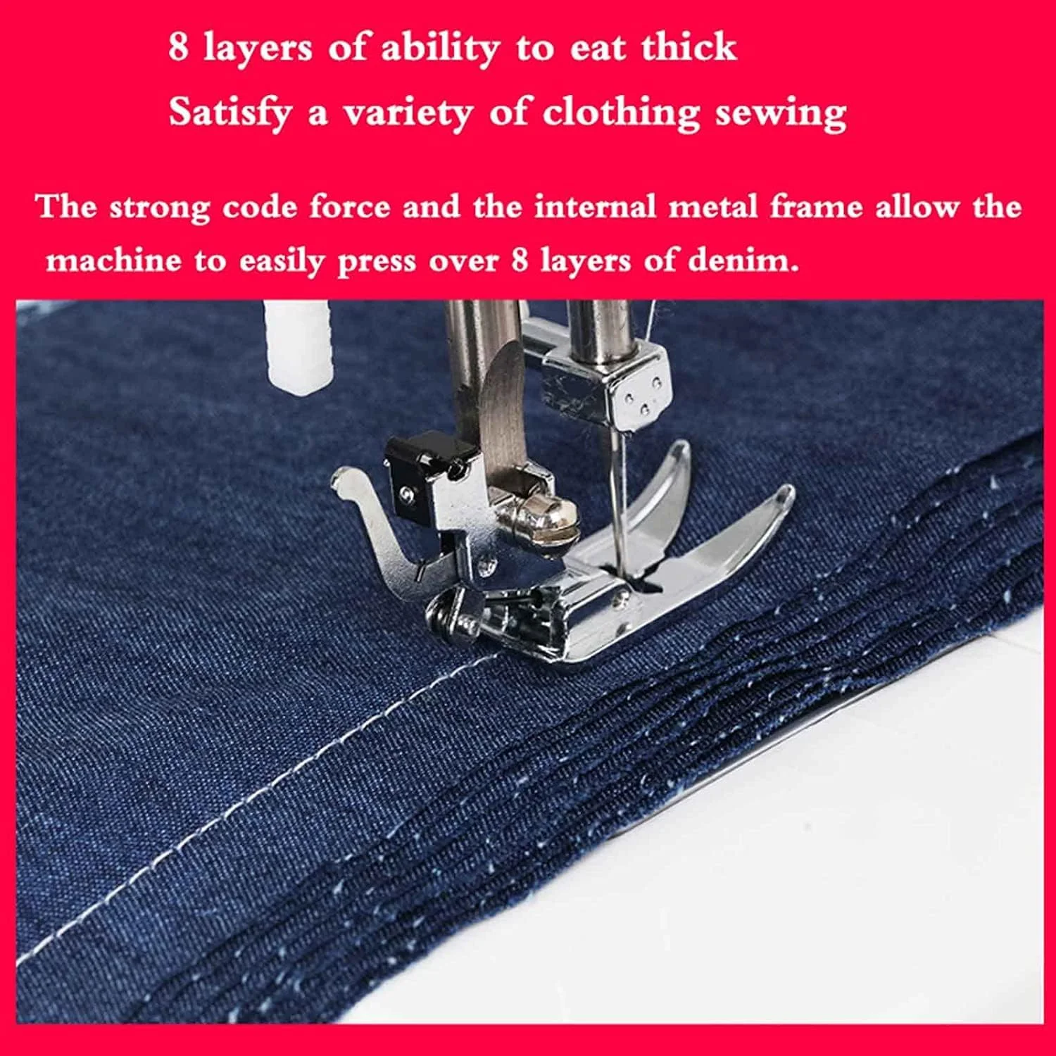 چرخ خیاطی خانگی قابل حمل برقی چند منظوره کوچک BOREST، دارای 15 نوع دوخت، قابلیت دوخت 8 لایه ضخیم، بازوی آزاد برای دوخت استوانه ای، نور LED، لوازم جانبی مختلف LEOWE چرخ خیاطی خانگی قابل حمل برقی چند منظوره کوچک BOREST، دارای 15 نوع دوخت، قابلیت دوخت 8 لایه ضخیم، بازوی آزاد برای دوخت استوانه ای، نور LED، لوازم جانبی مختلف LEOWE