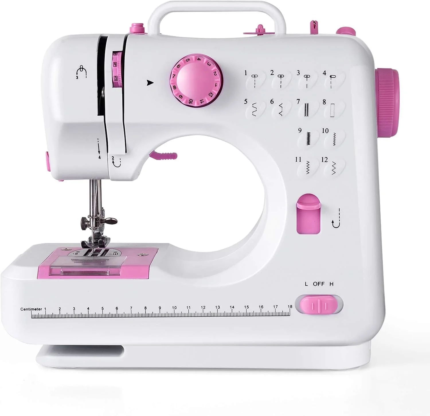 چرخ خیاطی برای مبتدیان - چرخ خیاطی کوچک قابل حمل - الگوهای داخلی، کنترل پدال پا، جمع و جور و سبک وزن، ایده آل برای استفاده در خانه، کارهای دستی و مسافرت چرخ خیاطی برای مبتدیان - چرخ خیاطی کوچک قابل حمل - الگوهای داخلی، کنترل پدال پا، جمع و جور و سبک وزن، ایده آل برای استفاده در خانه، کارهای دستی و مسافرت