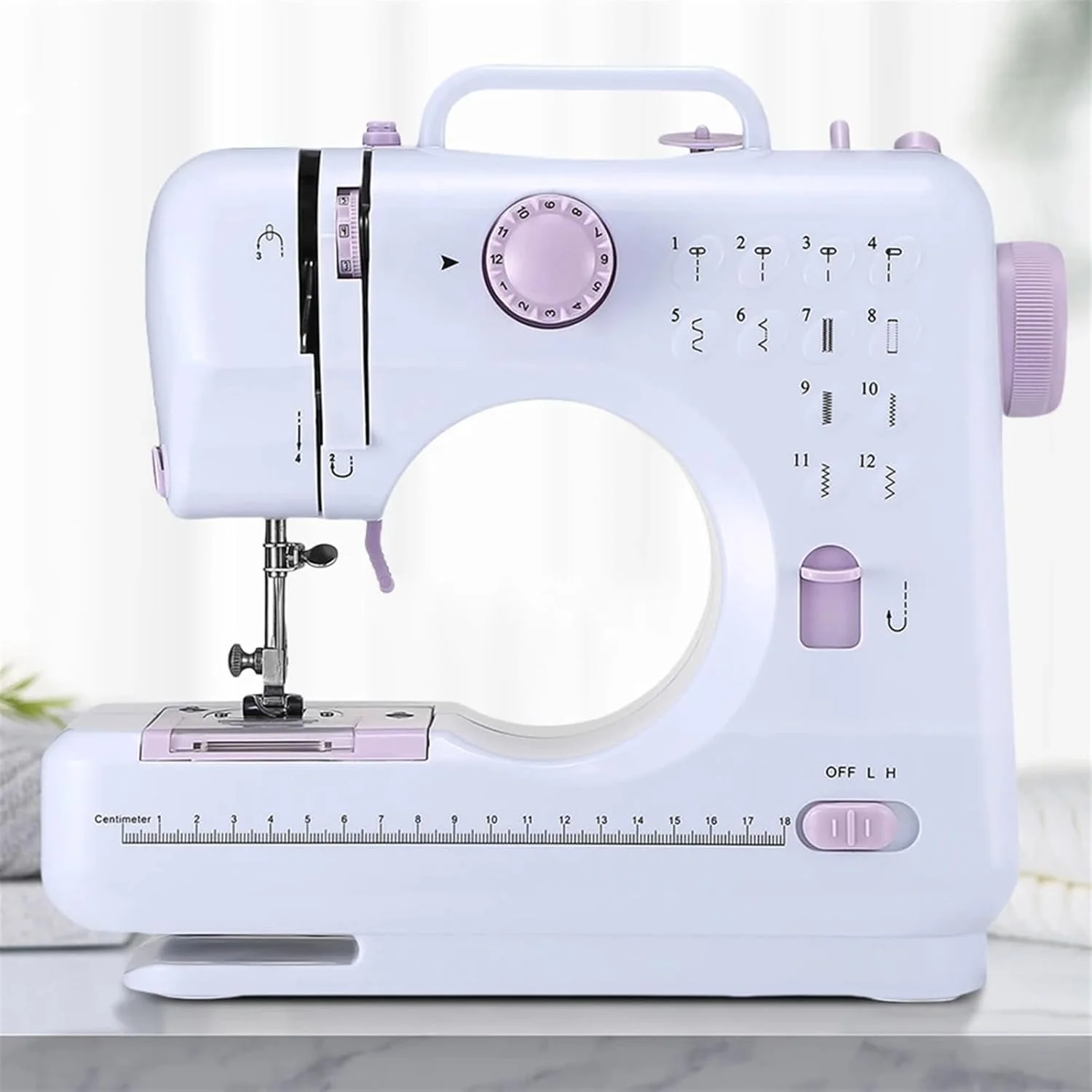 چرخ خیاطی، چرخ خیاطی قابل حمل با 12 مدل دوخت داخلی، مناسب برای کارهای دستی و تعمیرات، به همراه پدال پایی، مناسب برای افراد مبتدی، خیاطی آسان چرخ خیاطی، چرخ خیاطی قابل حمل با 12 مدل دوخت داخلی، مناسب برای کارهای دستی و تعمیرات، به همراه پدال پایی، مناسب برای افراد مبتدی، خیاطی آسان