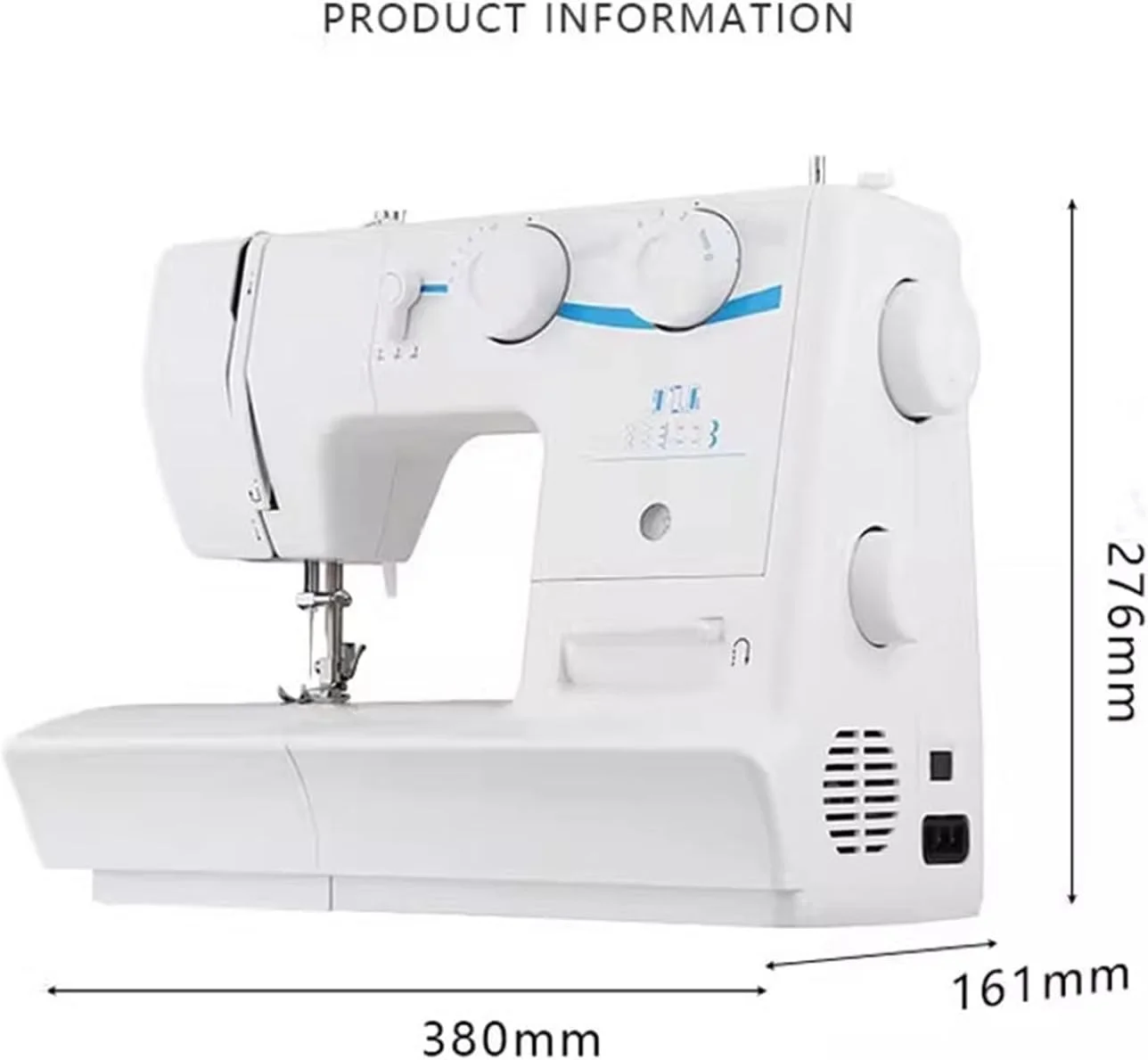 چرخ خیاطی، چرخ خیاطی سنگین 60 وات، دارای 8 بخیه داخلی، ماسوره فلزی، سوزن دوقلو، ابزار چند منظوره خانگی، خیاطی آسان چرخ خیاطی، چرخ خیاطی سنگین 60 وات، دارای 8 بخیه داخلی، ماسوره فلزی، سوزن دوقلو، ابزار چند منظوره خانگی، خیاطی آسان