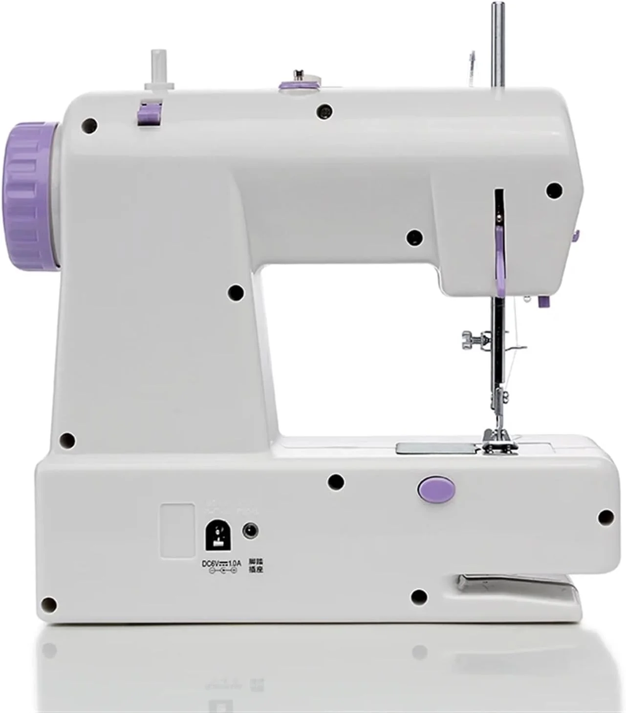 چرخ خیاطی، چرخ خیاطی برقی چند منظوره خانگی 6 وات مینی قابل حمل خیاطی لباس، خیاطی آسان چرخ خیاطی، چرخ خیاطی برقی چند منظوره خانگی 6 وات مینی قابل حمل خیاطی لباس، خیاطی آسان