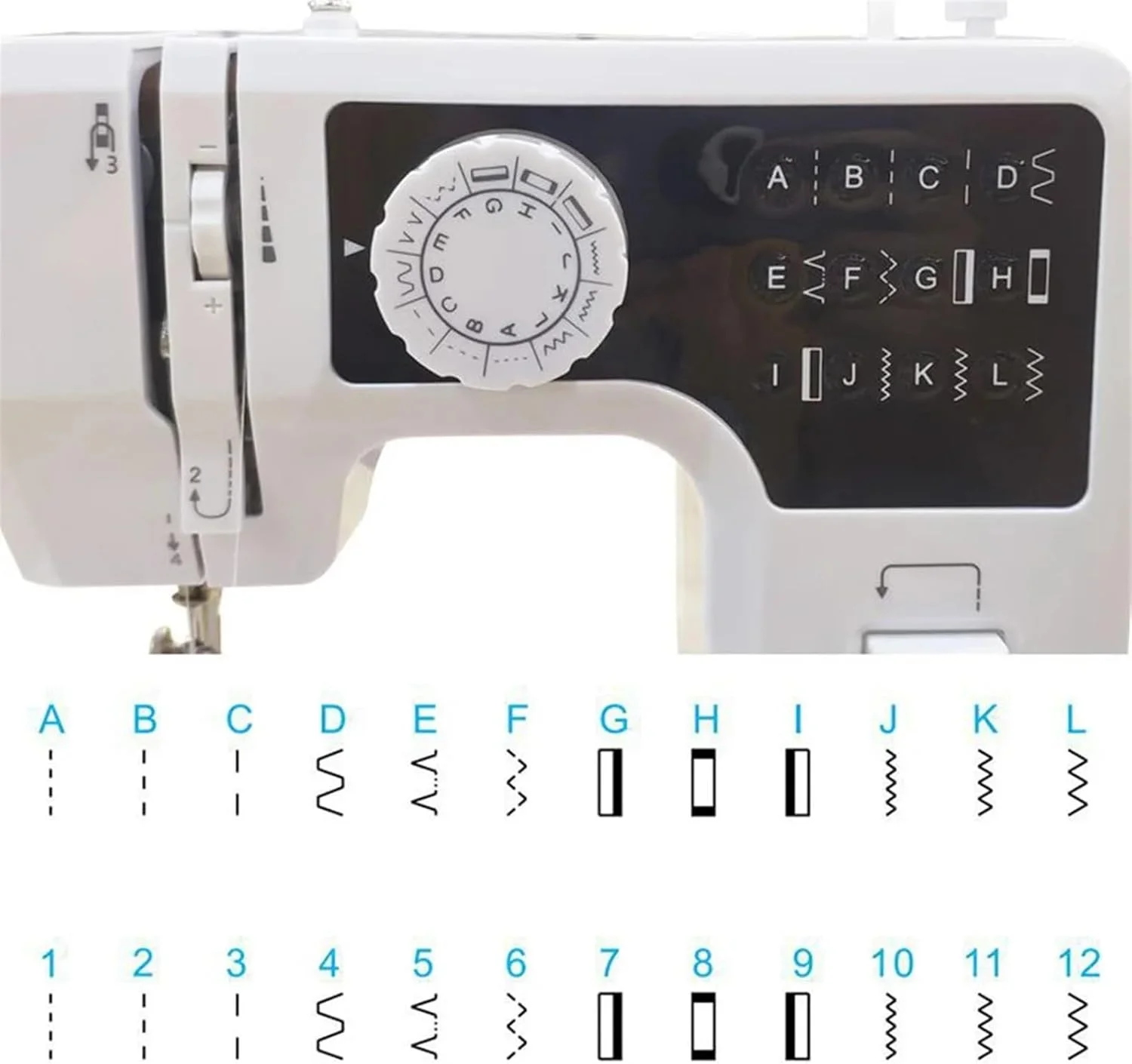 چرخ خیاطی، چرخ خیاطی کوچک 12 بخیه چند منظوره خانگی دو نخ و سرعت بازوی آزاد، تعمیر و ساخت صنایع دستی با LED، خیاطی آسان چرخ خیاطی، چرخ خیاطی کوچک 12 بخیه چند منظوره خانگی دو نخ و سرعت بازوی آزاد، تعمیر و ساخت صنایع دستی با LED، خیاطی آسان