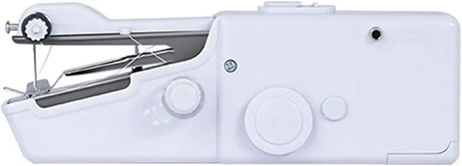 چرخ خیاطی دستی قابل حمل، چرخ خیاطی برقی بدون سیم، مناسب برای ساخت سریع لوازم پوشاک، هنر، صنایع دستی، خانه، باغ، گلدوزی، خیاطی آسان (سفید) چرخ خیاطی دستی قابل حمل، چرخ خیاطی برقی بدون سیم، مناسب برای ساخت سریع لوازم پوشاک، هنر، صنایع دستی، خانه، باغ، گلدوزی، خیاطی آسان (سفید)