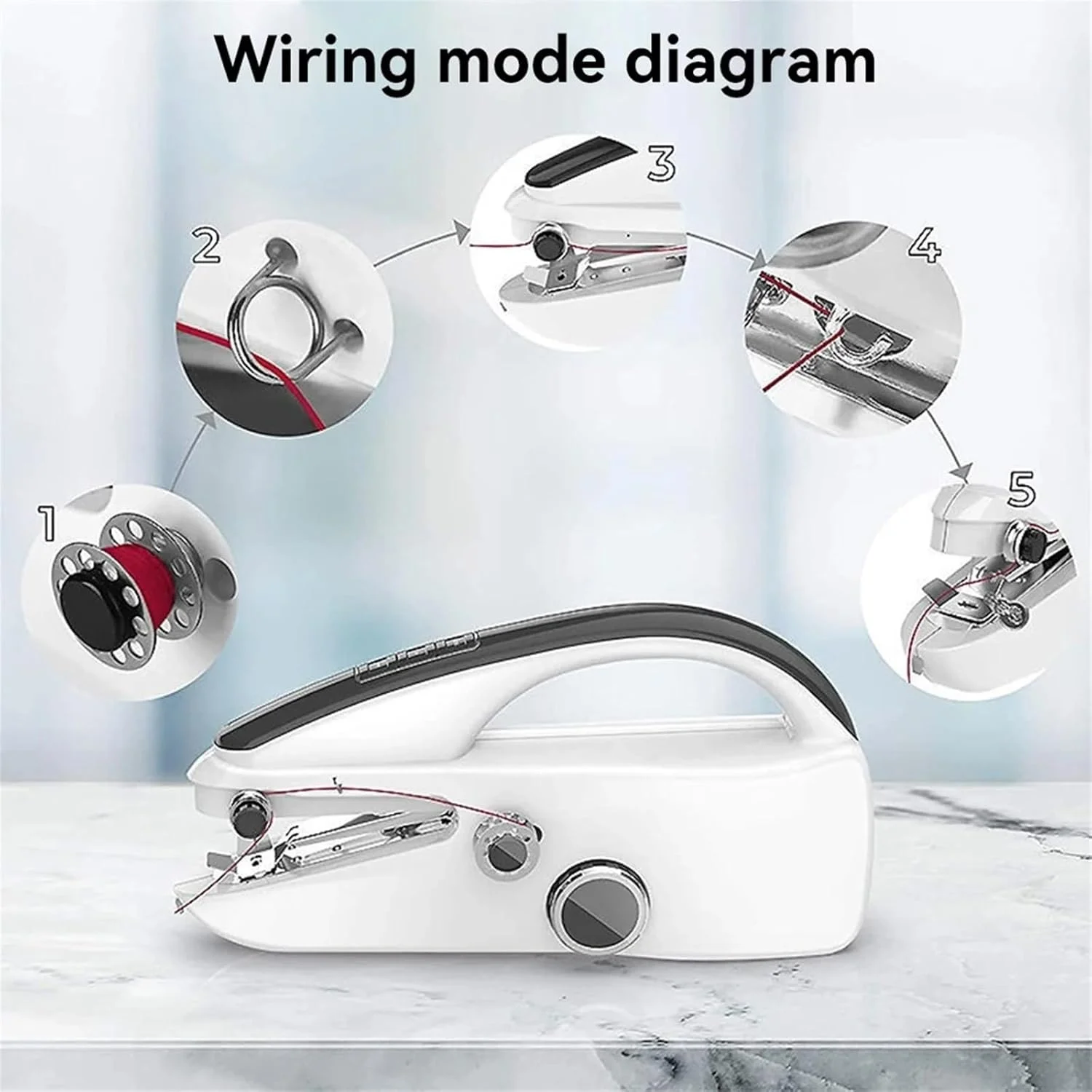 چرخ خیاطی، چرخ خیاطی دستی برقی با باتری دستگاه دوخت سریع USB کاردستی پارچه مسافرتی DIY سوزن دوزی خانگی، خیاطی آسان چرخ خیاطی، چرخ خیاطی دستی برقی با باتری دستگاه دوخت سریع USB کاردستی پارچه مسافرتی DIY سوزن دوزی خانگی، خیاطی آسان