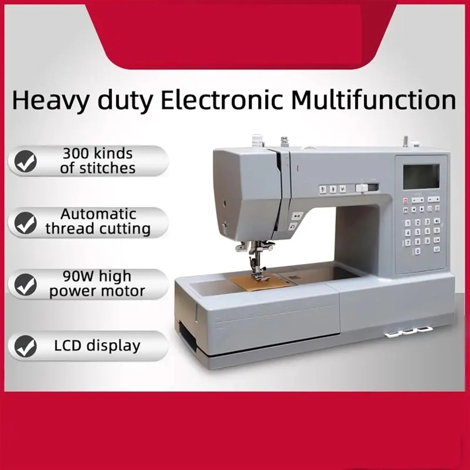 چرخ خیاطی، چرخ خیاطی الکترونیکی با دوام و اصلی به همراه پدال، سرعت بالا و قدرت بالا، خیاطی آسان چرخ خیاطی، چرخ خیاطی الکترونیکی با دوام و اصلی به همراه پدال، سرعت بالا و قدرت بالا، خیاطی آسان