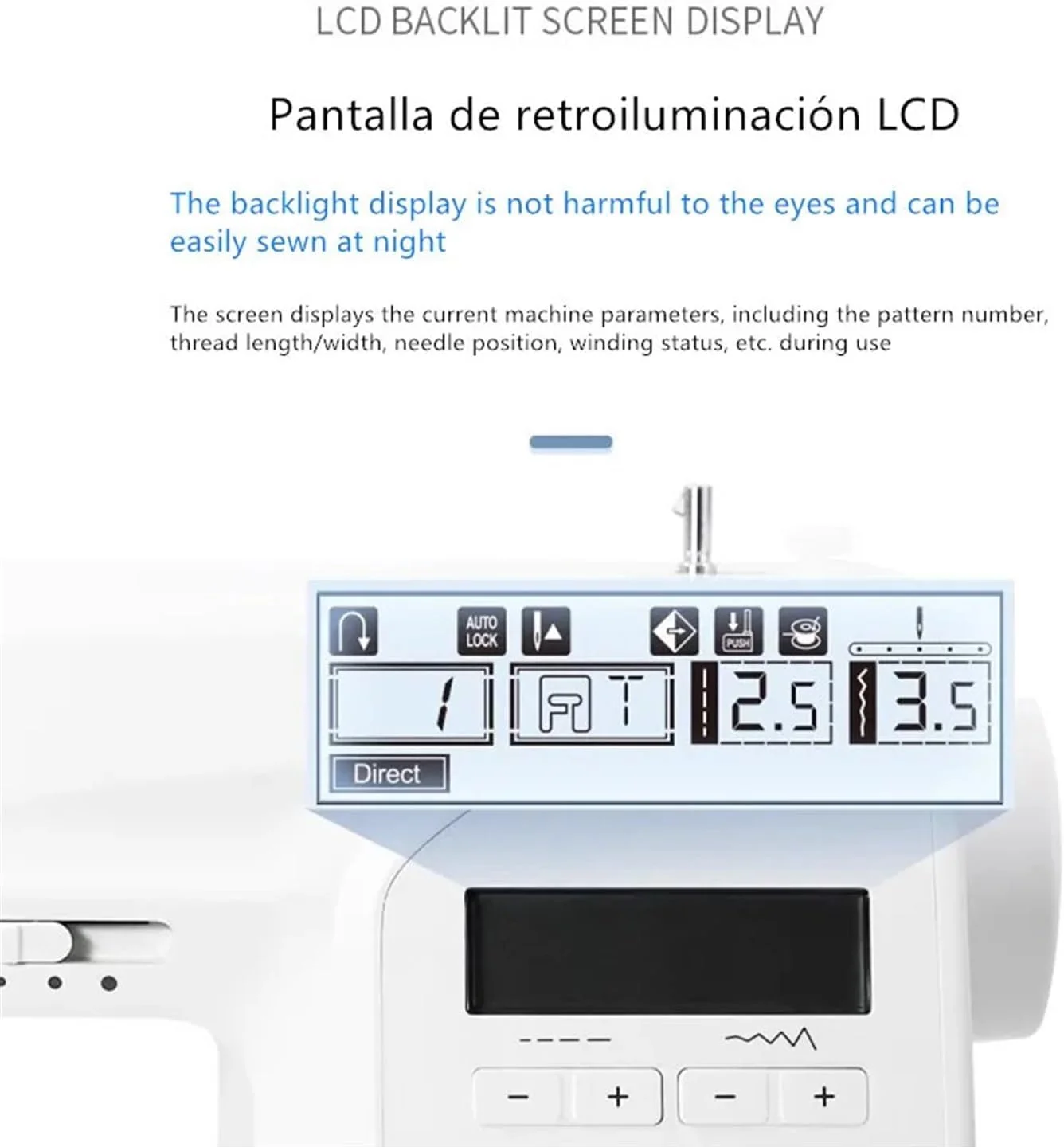 چرخ خیاطی، چرخ خیاطی خانگی با بدنه تمام فلزی، صفحه نمایش LCD، دارای 197 نوع نخ خیاطی، چرخ خیاطی هوشمند، خیاطی آسان چرخ خیاطی، چرخ خیاطی خانگی با بدنه تمام فلزی، صفحه نمایش LCD، دارای 197 نوع نخ خیاطی، چرخ خیاطی هوشمند، خیاطی آسان