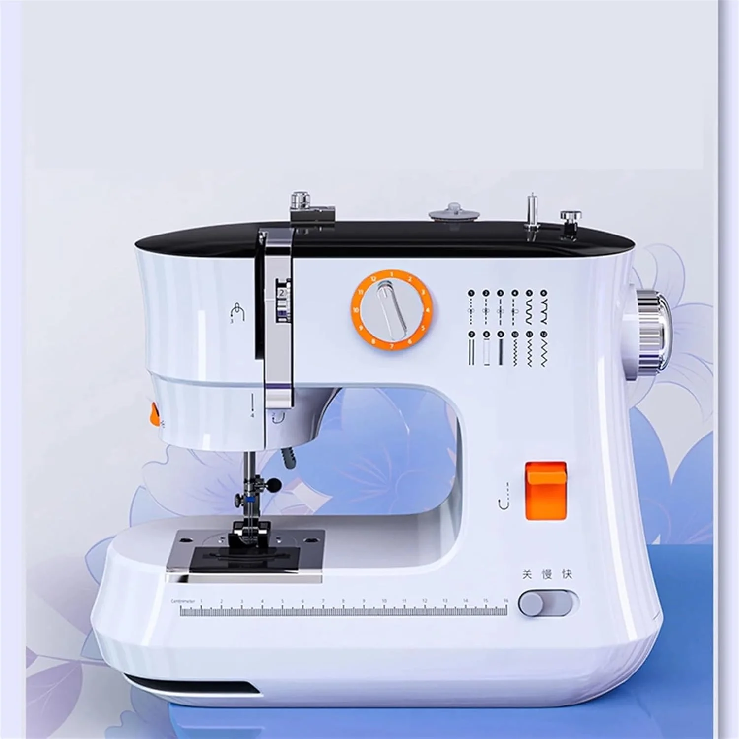 چرخ خیاطی، چرخ خیاطی برقی خانگی کوچک تمام اتوماتیک با چراغ برای خیاطی و تعمیرات آسان چرخ خیاطی، چرخ خیاطی برقی خانگی کوچک تمام اتوماتیک با چراغ برای خیاطی و تعمیرات آسان