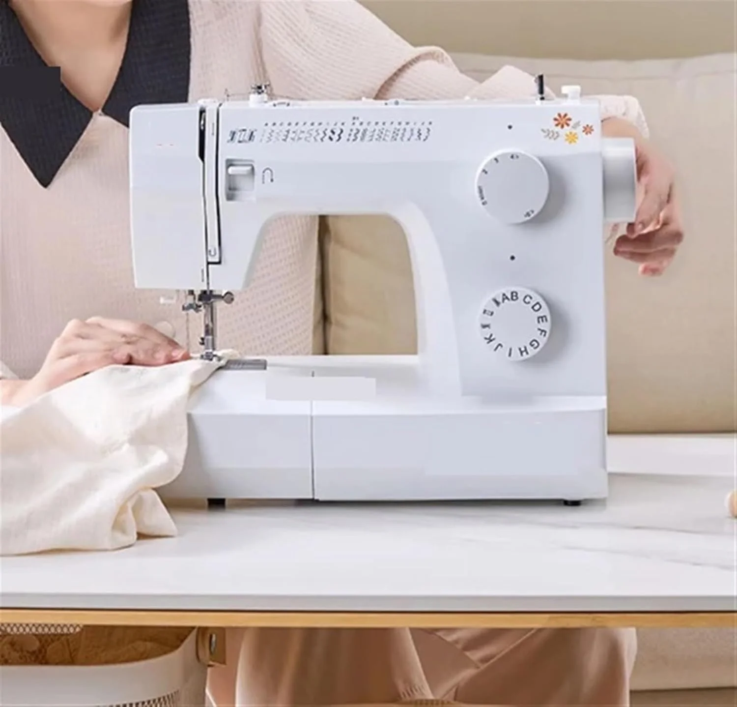 چرخ خیاطی، چرخ خیاطی برقی قابل حمل با لبه قفل شونده، چرخ خیاطی رومیزی چند منظوره کوچک حرفه ای برای مواد ضخیم، خیاطی آسان شد چرخ خیاطی، چرخ خیاطی برقی قابل حمل با لبه قفل شونده، چرخ خیاطی رومیزی چند منظوره کوچک حرفه ای برای مواد ضخیم، خیاطی آسان شد