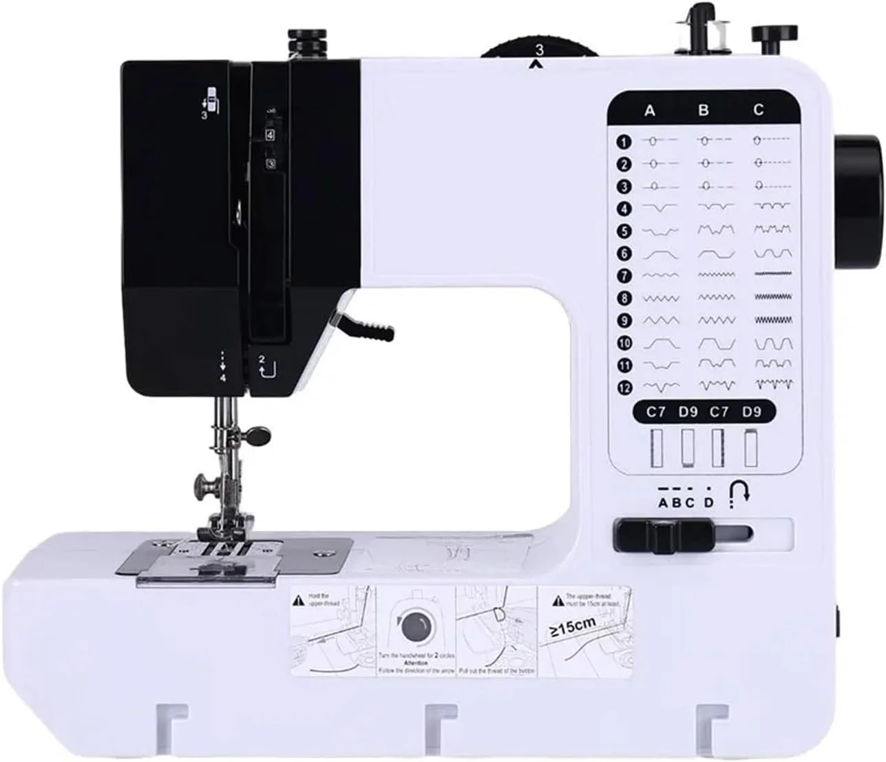 چرخ خیاطی، چرخ خیاطی خانگی قابل حمل کوچک و کاربردی، دکمه شروع با پدال و میز، خیاطی آسان چرخ خیاطی، چرخ خیاطی خانگی قابل حمل کوچک و کاربردی، دکمه شروع با پدال و میز، خیاطی آسان