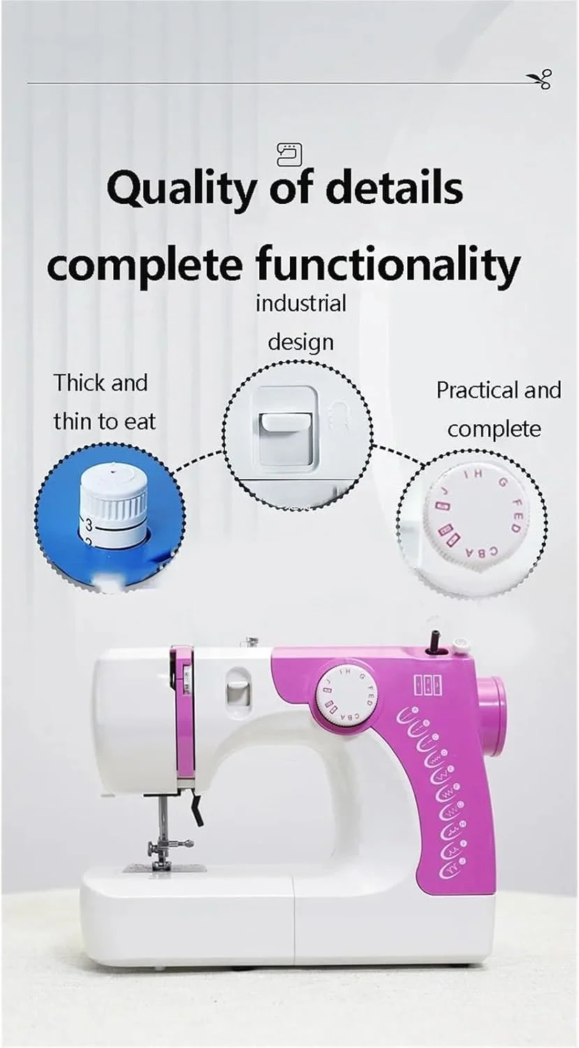 چرخ خیاطی، چرخ خیاطی الکترونیکی کاملا اتوماتیک قابل حمل چند منظوره، چرخ خیاطی برقی رومیزی کوچک خانگی، خیاطی آسان (آبی) چرخ خیاطی، چرخ خیاطی الکترونیکی کاملا اتوماتیک قابل حمل چند منظوره، چرخ خیاطی برقی رومیزی کوچک خانگی، خیاطی آسان (آبی)