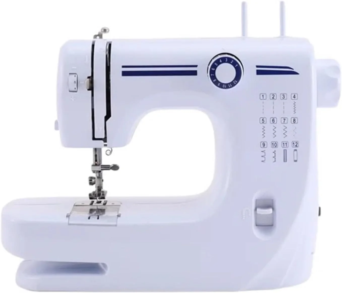 چرخ خیاطی، چرخ خیاطی کوچک چند منظوره دو سوزنه قابل حمل برقی خانگی رومیزی پارچه دوزی، خیاطی آسان چرخ خیاطی، چرخ خیاطی کوچک چند منظوره دو سوزنه قابل حمل برقی خانگی رومیزی پارچه دوزی، خیاطی آسان