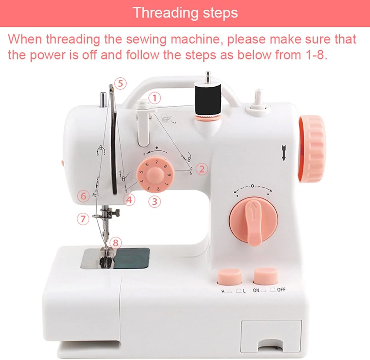 دستگاه خیاطی کوچک xYzlxtC، دستگاه های کوچک برقی دستی برای تعمیر و ساخت صنایع دستی، 2 سرعت با پدال پا، مناسب برای مبتدیان، خیاطی آسان، کیت گلدوزی دستی کوچک و بادوام دستگاه خیاطی کوچک xYzlxtC، دستگاه های کوچک برقی دستی برای تعمیر و ساخت صنایع دستی، 2 سرعت با پدال پا، مناسب برای مبتدیان، خیاطی آسان، کیت گلدوزی دستی کوچک و بادوام