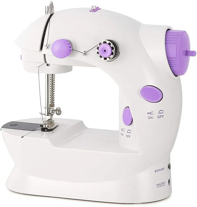 چرخ خیاطی برقی مینی مناسب مبتدیان - قابل حمل، دو سرعته برای کاردستی و تعمیرات چرخ خیاطی برقی مینی مناسب مبتدیان - قابل حمل، دو سرعته برای کاردستی و تعمیرات