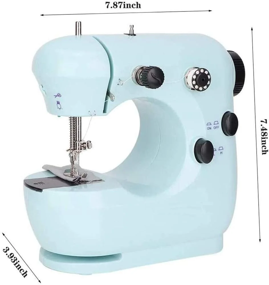 چرخ خیاطی برقی کوچک قابل حمل خانگی مناسب خیاط های مبتدی، مناسب برای تعمیرات و کارهای دستی چرخ خیاطی برقی کوچک قابل حمل خانگی مناسب خیاط های مبتدی، مناسب برای تعمیرات و کارهای دستی