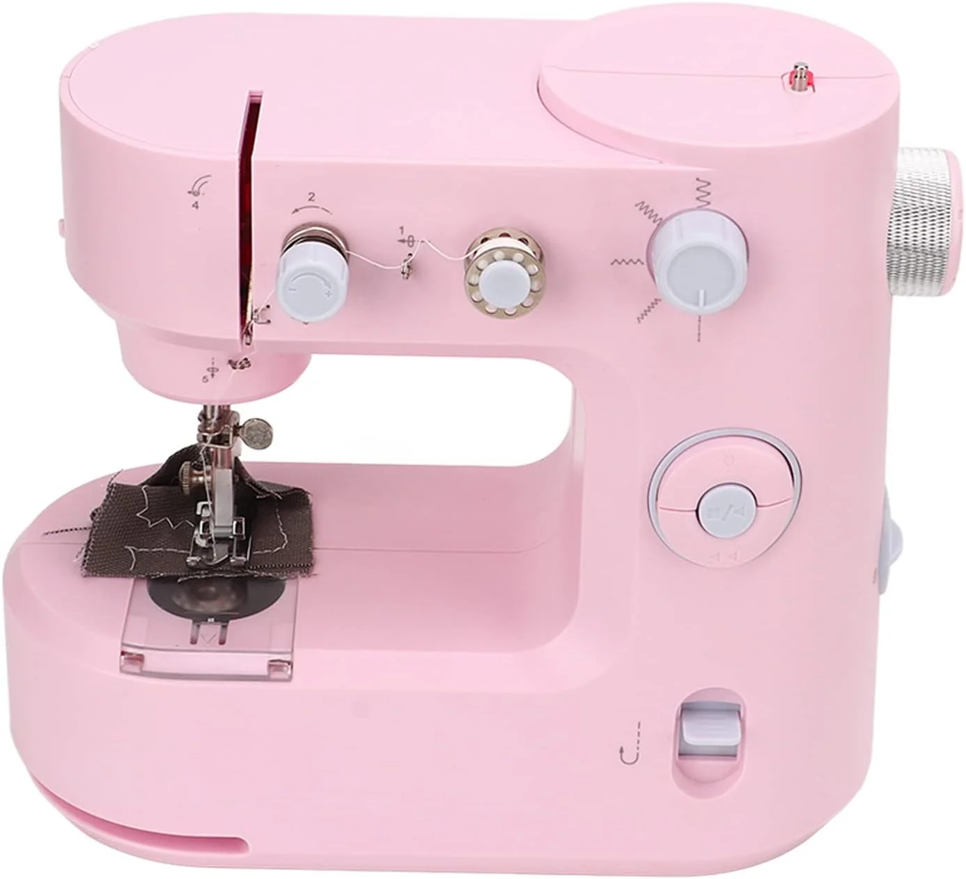 چرخ خیاطی برقی، چرخ خیاطی چند منظوره قابل حمل خانگی با 5 مدل دوخت، دارای منبع نور داخلی و نخبر، عملکرد بارگذاری سریع ماسوره برای دوخت لباس و شلوار (دوشاخه بریتانیایی) چرخ خیاطی برقی، چرخ خیاطی چند منظوره قابل حمل خانگی با 5 مدل دوخت، دارای منبع نور داخلی و نخبر، عملکرد بارگذاری سریع ماسوره برای دوخت لباس و شلوار (دوشاخه بریتانیایی)